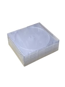 GENERIC MEDIA STORAGE 10 PACK LOW PROFILE CD/DVD STORAGE CASES FOR COMPACT MEDIA