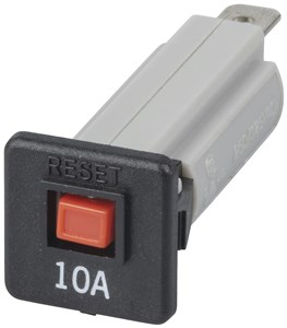 GENERIC/COMPONENT MANUFACTURER 10A PANEL MOUNT THERMAL CIRCUIT BREAKER WITH SPADE TERMINALS