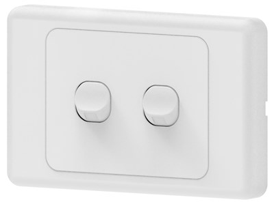 GENERIC ELECTRICAL 2 GANG 2 WAY 10A LIGHT SWITCH FOR VERSATILE HOME CONTROL