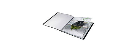 UNKNOWN MANUFACTURER PREMIUM 20 POCKET A4 DISPLAY BOOK - BLACK, ECO-FRIENDLY