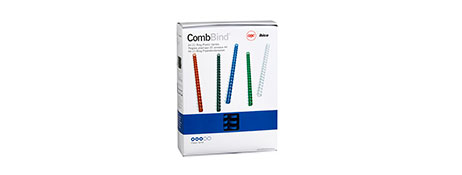 GBC DURABLE 25MM PLASTIC BINDING COMBS FOR PROFESSIONAL DOCUMENTS