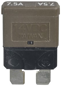 GENERIC/COMPONENT SUPPLIER 7.5A AUTO RESET CIRCUIT BREAKER STANDARD BLADE FOR RELIABLE POWER