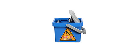 CLEANLINK 9L BLUE FOOT PEDAL DUSTPAN FOR EASY CLEANING