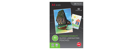 GBC A4 80 MICRON LAMINATING POUCHES FOR DOCUMENT PROTECTION