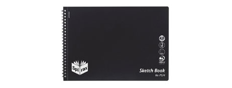 UNSPECIFIED MANUFACTURER A4 BLANK WIRE BOUND SKETCH BOOK - QUALITY 110GSM CARTRIDGE PAPER