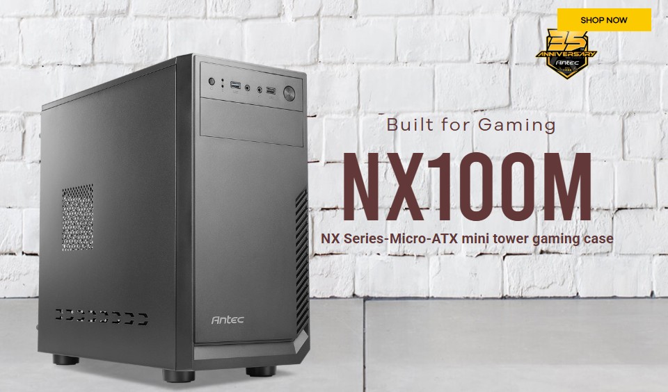 ANTEC NX100 MID-TOWER PC CASE WITH EXCELLENT AIRFLOW