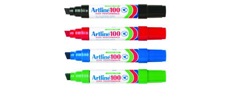 ARTLINE 100 JUMBO PERMANENT MARKER PEN SET - BOLD LINES