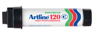 ARTLINE 120 JUMBO MARKER - BLACK, 2-5MM WEDGE NIB