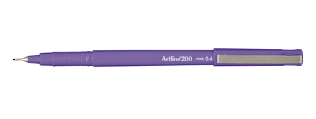 ARTLINE 200 PURPLE FIBRE TIP PEN - 2-5MM LINE WIDTH