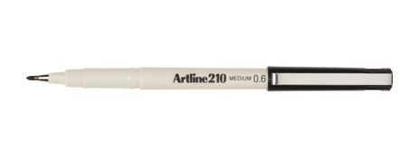ARTLINE 210 BLACK MARKER PEN - 2MM FIBRE NIB FOR BOLD WRITING
