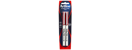 ARTLINE 210 RED FELT TIP PEN - BOLD 0.6MM LINE