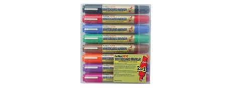 ARTLINE DUAL NIB WHITEBOARD MARKERS - ASSORTED COLOURS