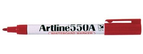 ARTLINE 550A RED DRY ERASE MARKER - LOW ODOUR BULLET TIP
