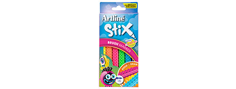 ARTLINE STIX CONNECTABLE BRUSH MARKERS - ASSORTED BRIGHT COLOURS