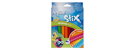 ARTLINE STIX CONNECTABLE DRAWING PENS 10 PACK ASSORTED COLOURS
