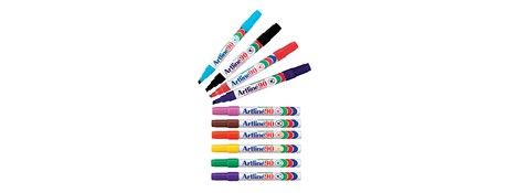 UNSPECIFIED MANUFACTURER ASSORTED PERMANENT MARKERS - ALUMINIUM BARREL, CHISEL TIP