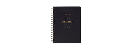 AT-A-GLANCE SIGNATURE 2026 A5 BLACK PLANNER - WEEK TO VIEW