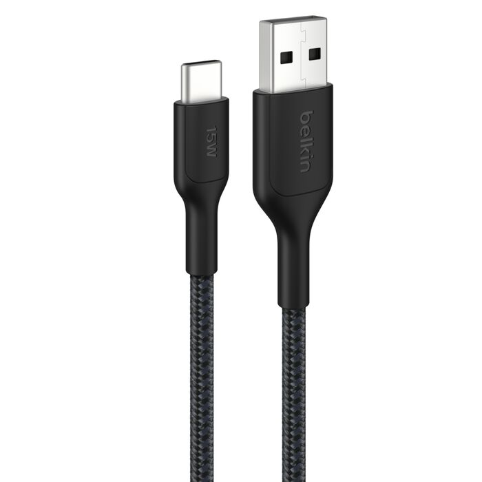 BELKIN 2M USB-A TO C BRAIDED CABLE - FAST CHARGING & SYNC