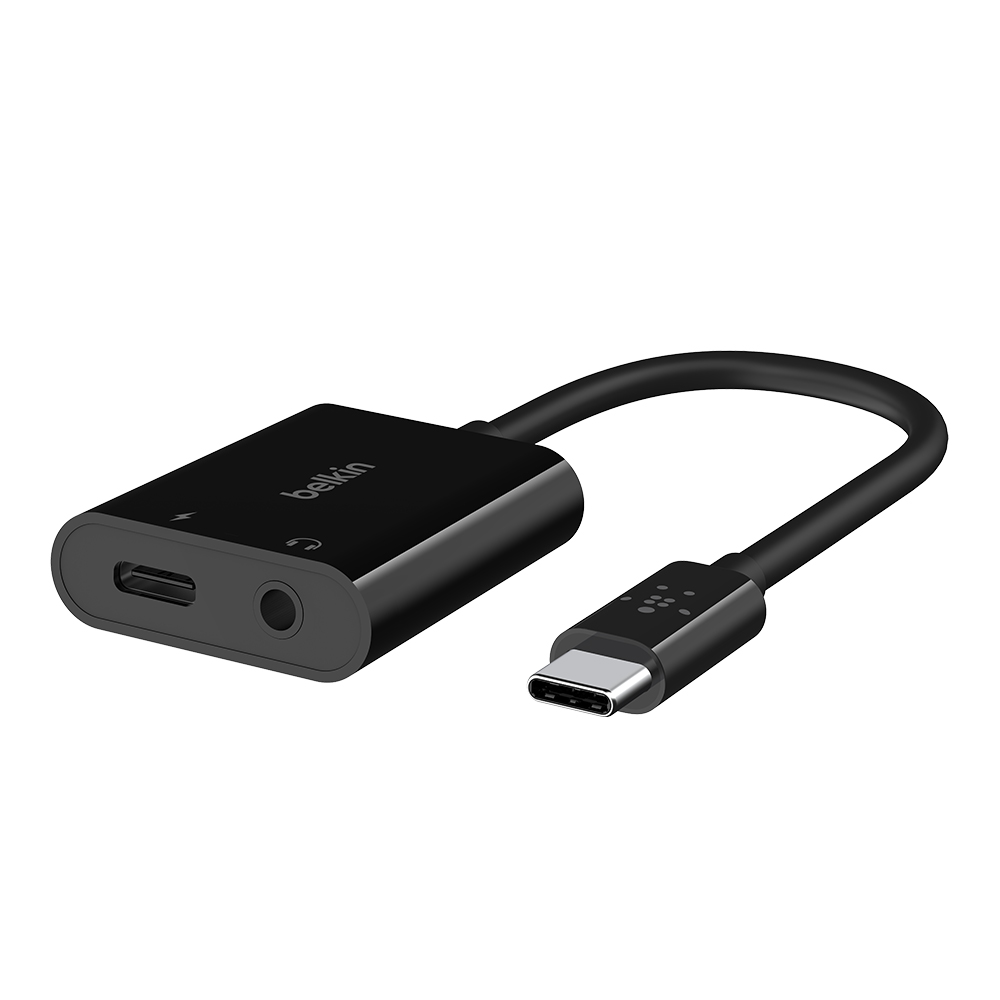 BELKIN 3.5MM AUDIO & USB-C CHARGE ADAPTER FOR PHONES