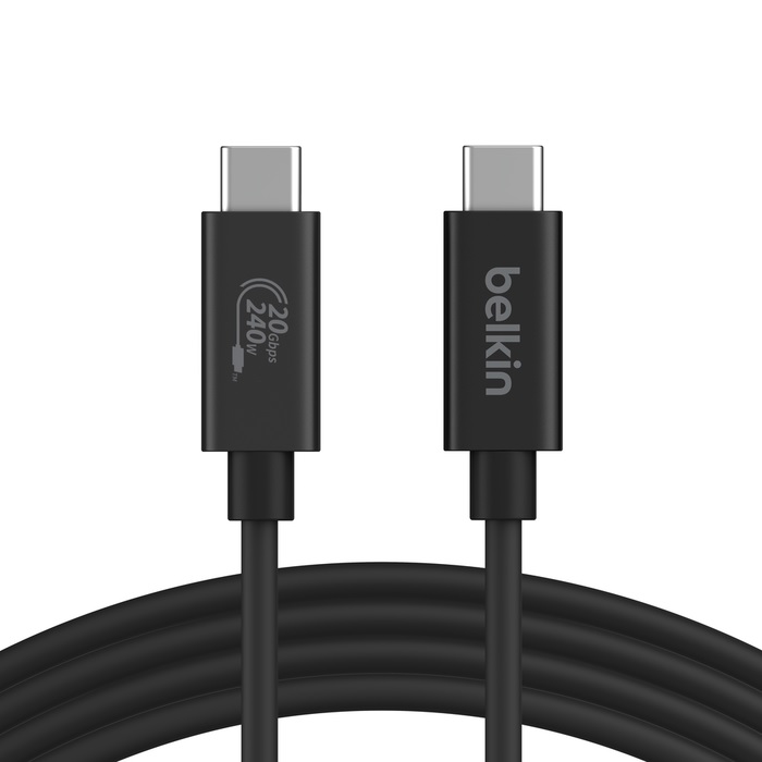 BELKIN 1.2M USB-C TO LIGHTNING CABLE - BLACK