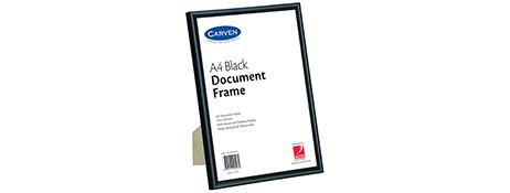 UNSPECIFIED MANUFACTURER BLACK DOCUMENT FRAME FOR CERTIFICATES & AWARDS | STYLISH DISPLAY