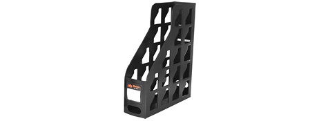 METRO'S BLACK MAGAZINE FILES FOR A4 STORAGE & DESK ORGANIZATION
