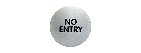 GENERIC/UNSPECIFIED MANUFACTURER DURABLE STAINLESS STEEL SIGNAGE - EASY SURFACE MOUNTING