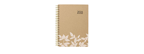 CUMBERLAND ECOWISE 2025 A4 KRAFT DIARY - DAY TO PAGE