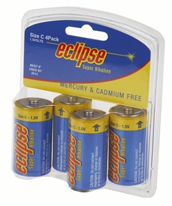 GENERAL PURPOSE BRAND RELIABLE C BATTERIES 4 PACK FOR HOME & OFFICE POWER NEEDS