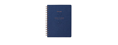 AT-A-GLANCE SIGNATURE A5 NAVY 2026 WEEK TO VIEW PLANNER