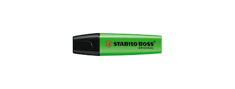 STABILO BOSS HIGHLIGHTER GREEN CHISEL TIP 10 PACK