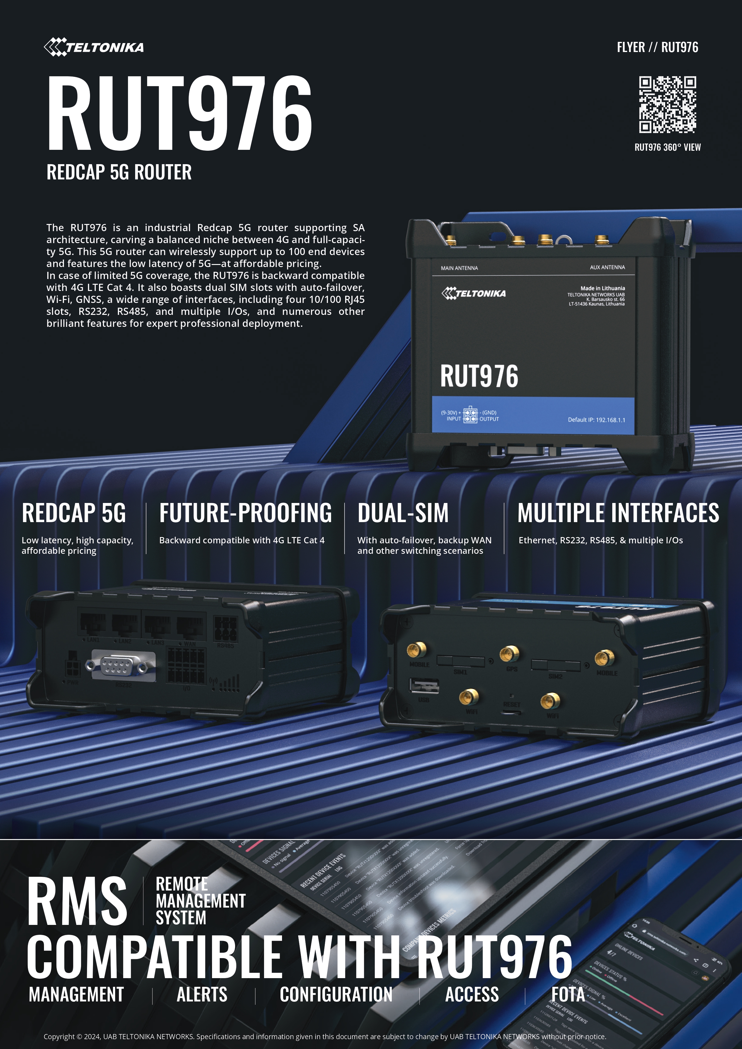 TELTONIKA RUT956 4G LTE ROUTER FOR RELIABLE CONNECTIVITY