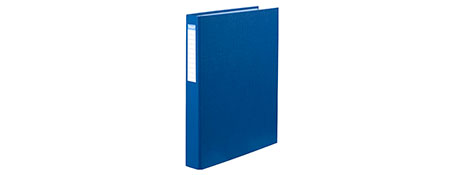 COLOURHIDE DURABLE A4 RING BINDER - CLASSIC BLUE