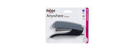 REXEL COMPACT 15-SHEET STAPLER WITH REMOVER - PERFECT FOR ON-THE-GO