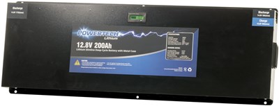 UNSPECIFIED MANUFACTURER COMPACT 200AH LIFEPO4 BATTERY - POWDER COATED METAL CASE