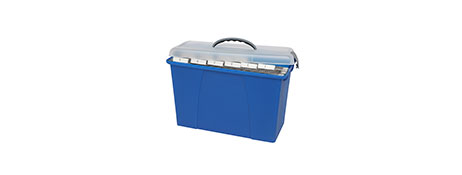 CRYSTALFILE BLUE SUSPENSION FILE CARRY CASE - 18L STORAGE