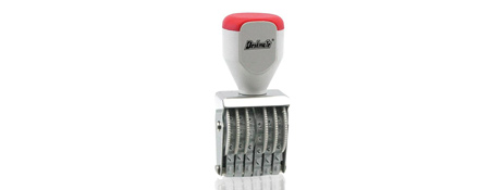 DESKMATE 6-BAND RUBBER NUMBER STAMP FOR PRICING & INVOICING