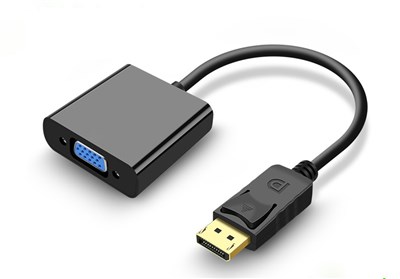GENERIC ADAPTER BRAND (PLACEHOLDER) DISPLAYPORT TO VGA ADAPTER CABLE FOR MONITORS & PROJECTORS