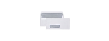 GENERIC/UNSPECIFIED MANUFACTURER DL WINDOWED CONFIDENTIAL ENVELOPES - WHITE SELF SEAL (110X220MM)