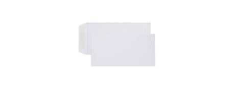 UNSPECIFIED MANUFACTURER WHITE DL POCKET ENVELOPES WITH STRIP SEAL - 220X110MM