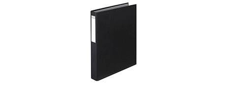 COLOURHIDE A4 BLACK RING BINDER FOR ORGANISED FILING