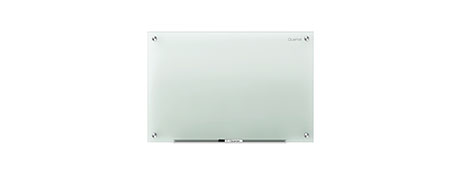 QUARTET FRAMELESS GLASS DRY ERASE BOARD 900X600MM - MODERN & DURABLE