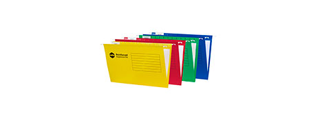 MARBIG REINFORCED FOOLSCAP SUSPENSION FILES - ASSORTED COLOURS