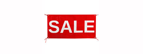 UNBRANDED/GENERIC (FOCUS ON FUNCTION) HEAVY DUTY OUTDOOR PVC SALE BANNER FOR RETAIL PROMOTIONS