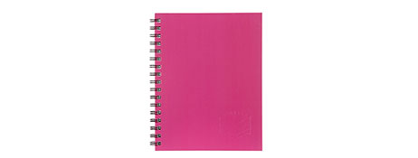 SPIRAX A4 PINK HARD COVER NOTEBOOK - 200 PAGES
