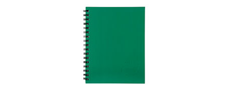 SPIRAX HARD COVER A5 NOTEBOOK - GREEN, 200 PAGES
