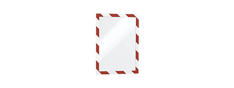 DURAFRAME SECURITY A4 RED/WHITE INFOFRAME FOR SAFETY SIGNS
