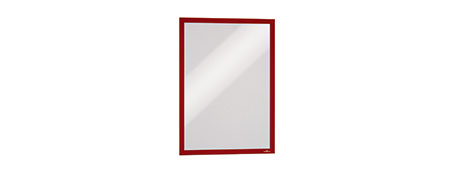 DURAFRAME RED SELF-ADHESIVE INFO FRAME FOR NOTICES