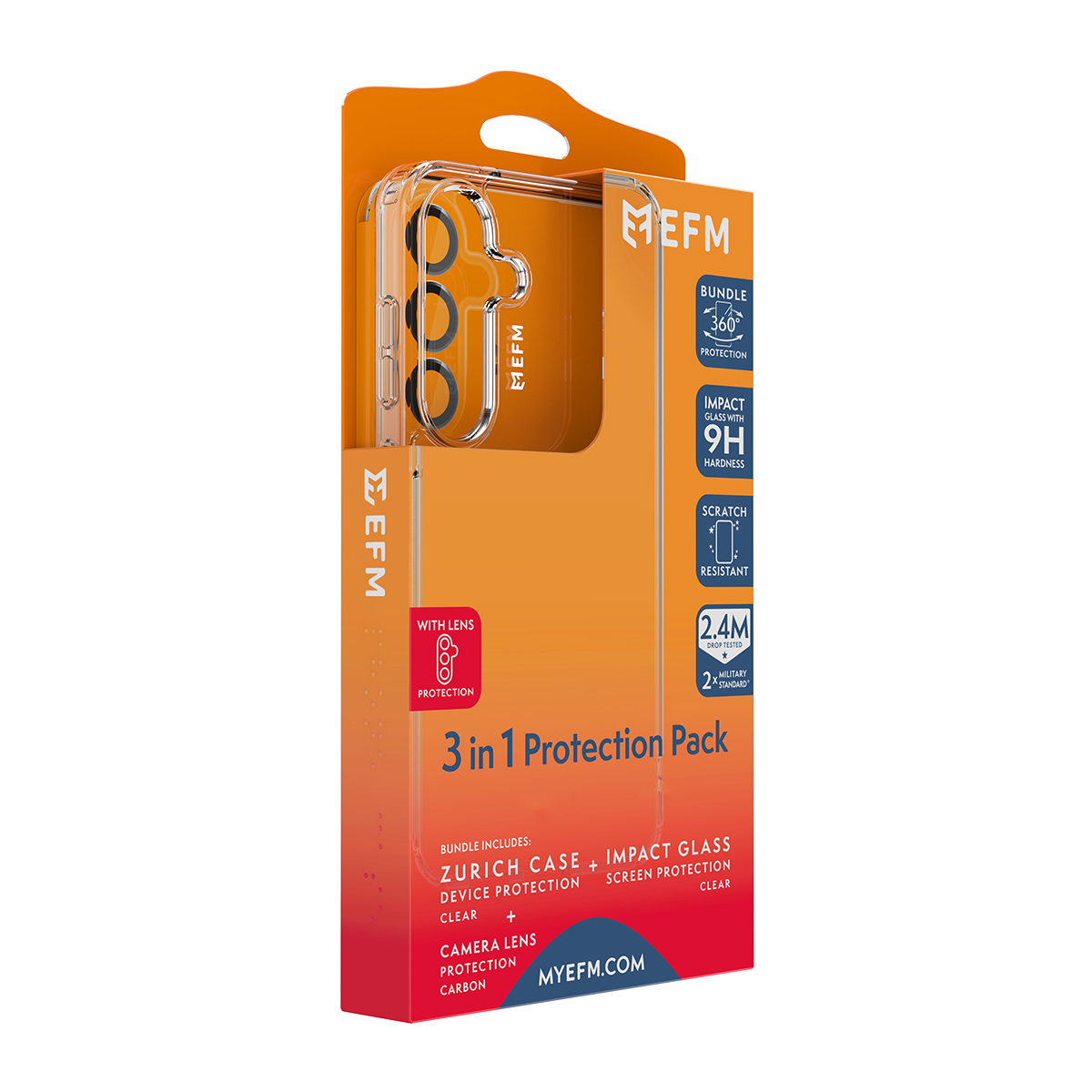 EFM 3-IN-1 PROTECTION BUNDLE FOR SAMSUNG GALAXY S26 6.7 CLEAR