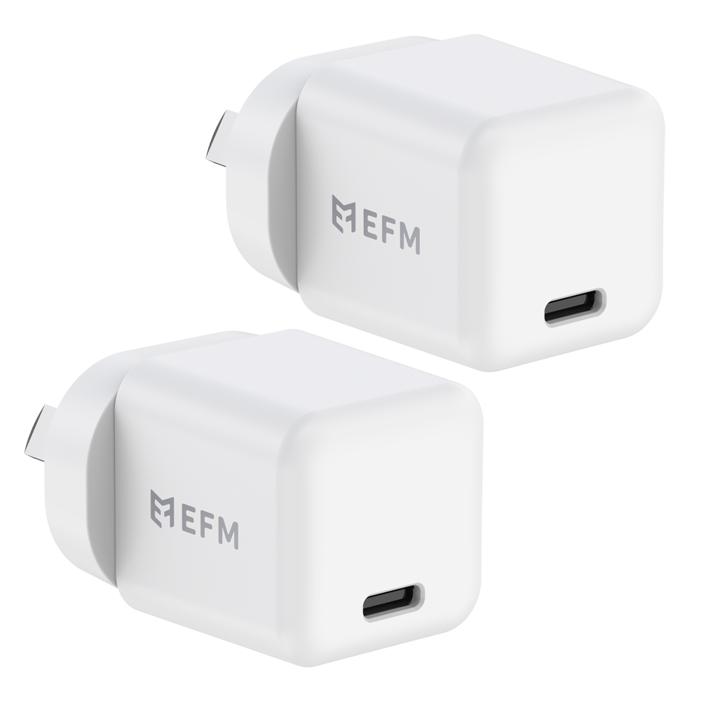 EFM ECO 30W GAN TWIN WALL CHARGER WITH POWER DELIVERY